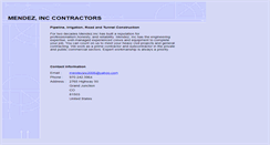 Desktop Screenshot of mendezinc.com